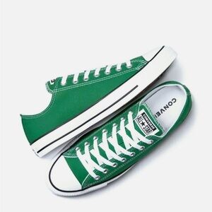 Converse Classic Green and White Sneakers